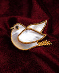 Shaanti Pakshi Pearl Raaga Brooch