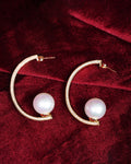 Saanjh Pearl Halo Raaga Earrings - Gold