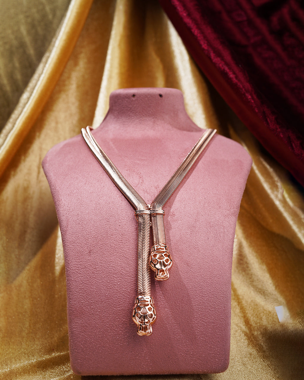 Scarlet Panther Luxe Slider Necklace
