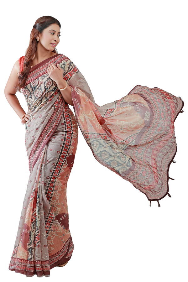 Ruhani Weave Chanderi Saree