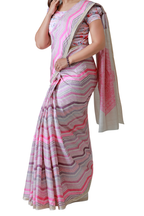 Gulabi Grace Tusser Saree