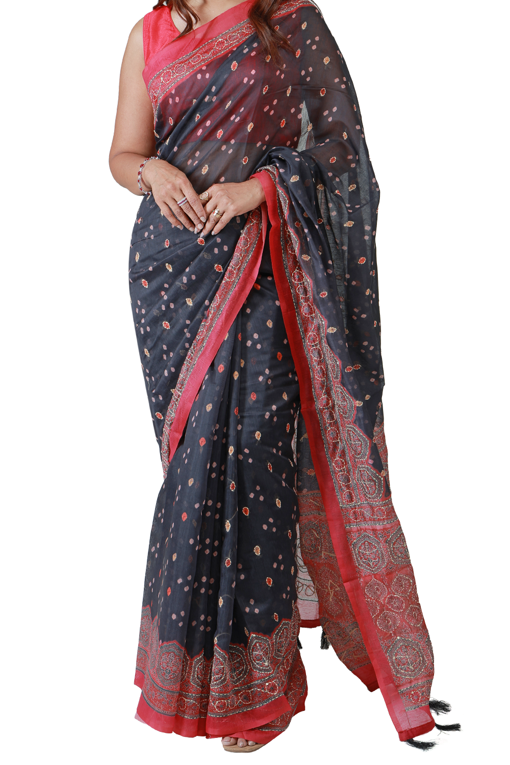 Neel Sundari Chanderi Saree