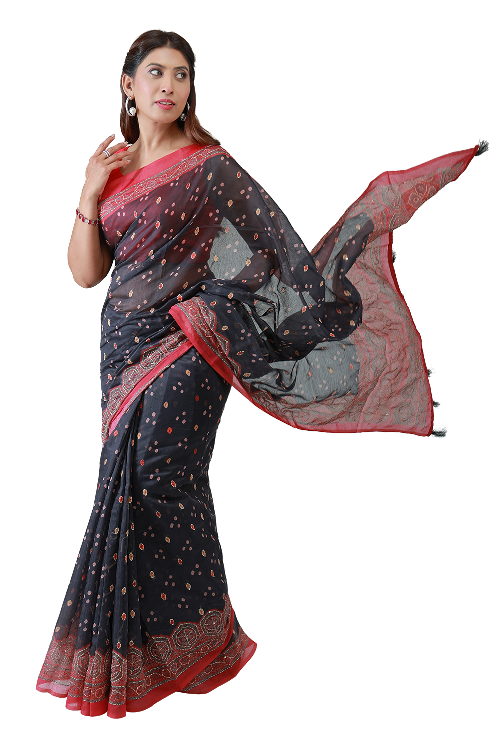 Neel Sundari Chanderi Saree