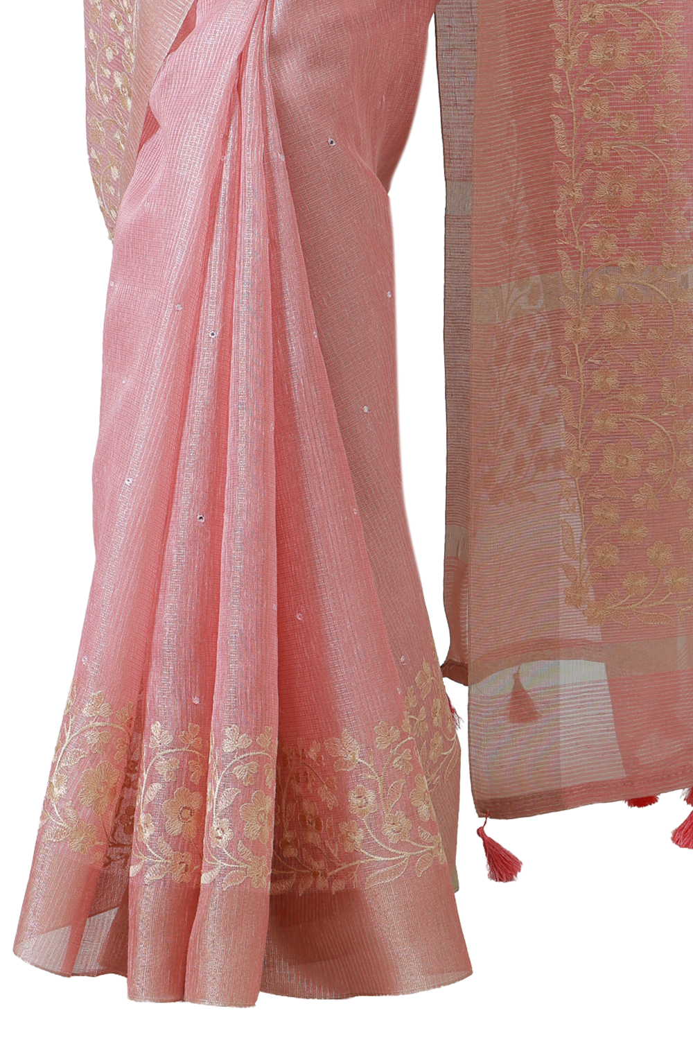 Gulnaar Kalamkari Tissue Saree