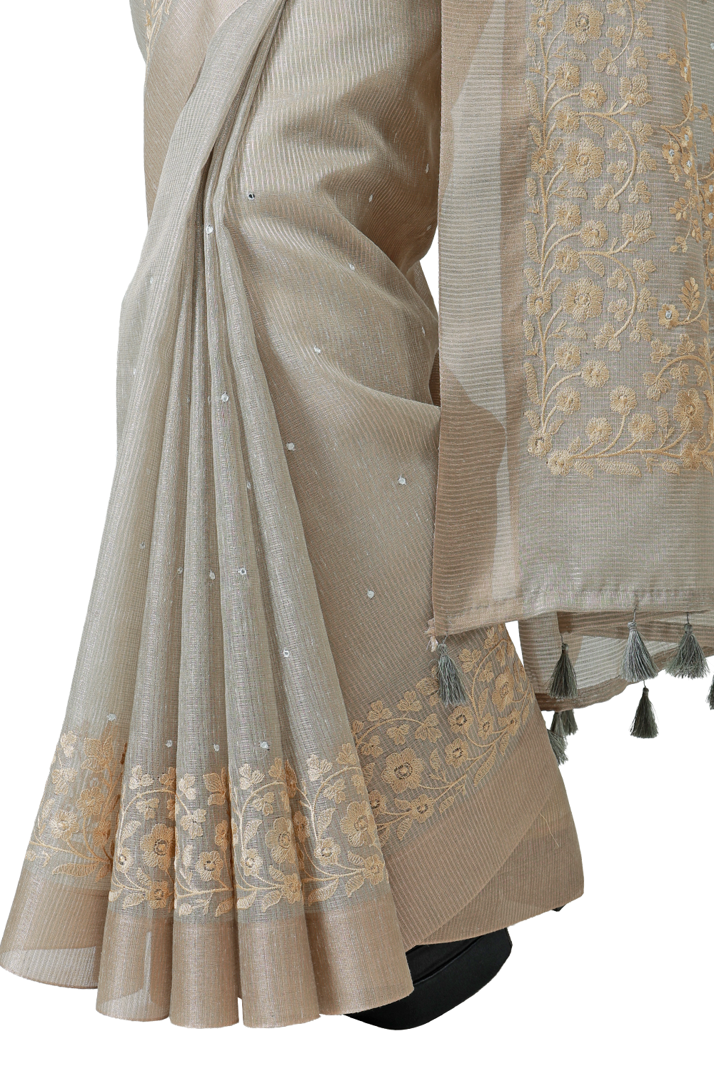 Swarnam Kalamkari Tissue Saree