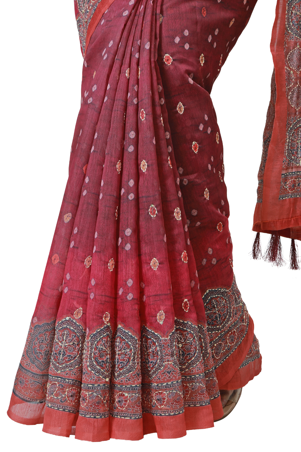 Sindoor Grace Chanderi Saree