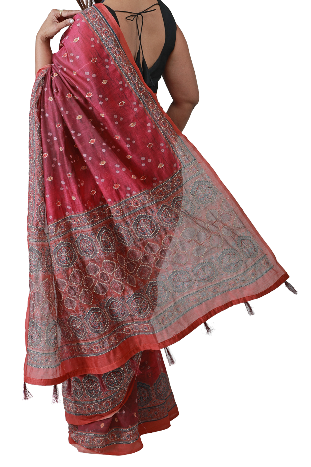 Sindoor Grace Chanderi Saree