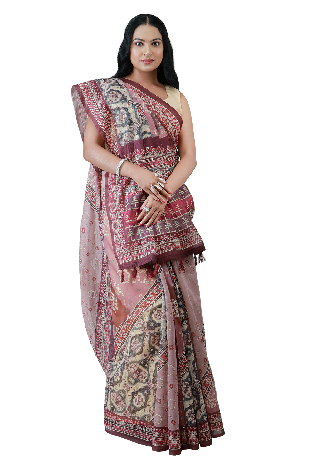 Saanvi Grace Chanderi Saree
