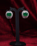 Kanak Aura Raaga Diamond earrings- Green