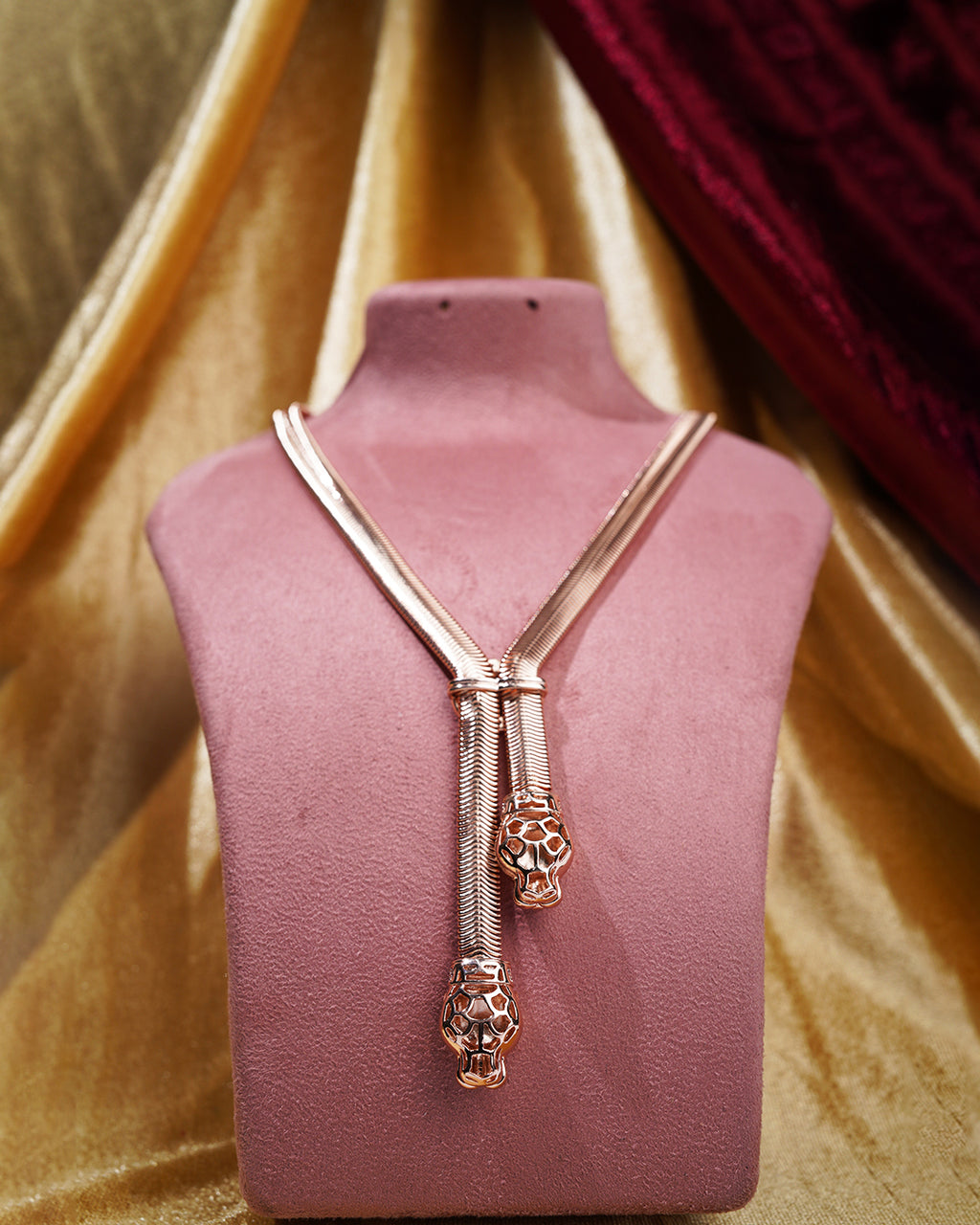 Scarlet Panther Luxe Slider Necklace