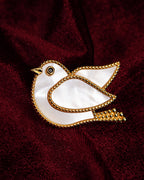 Shaanti Pakshi Pearl Raaga Brooch