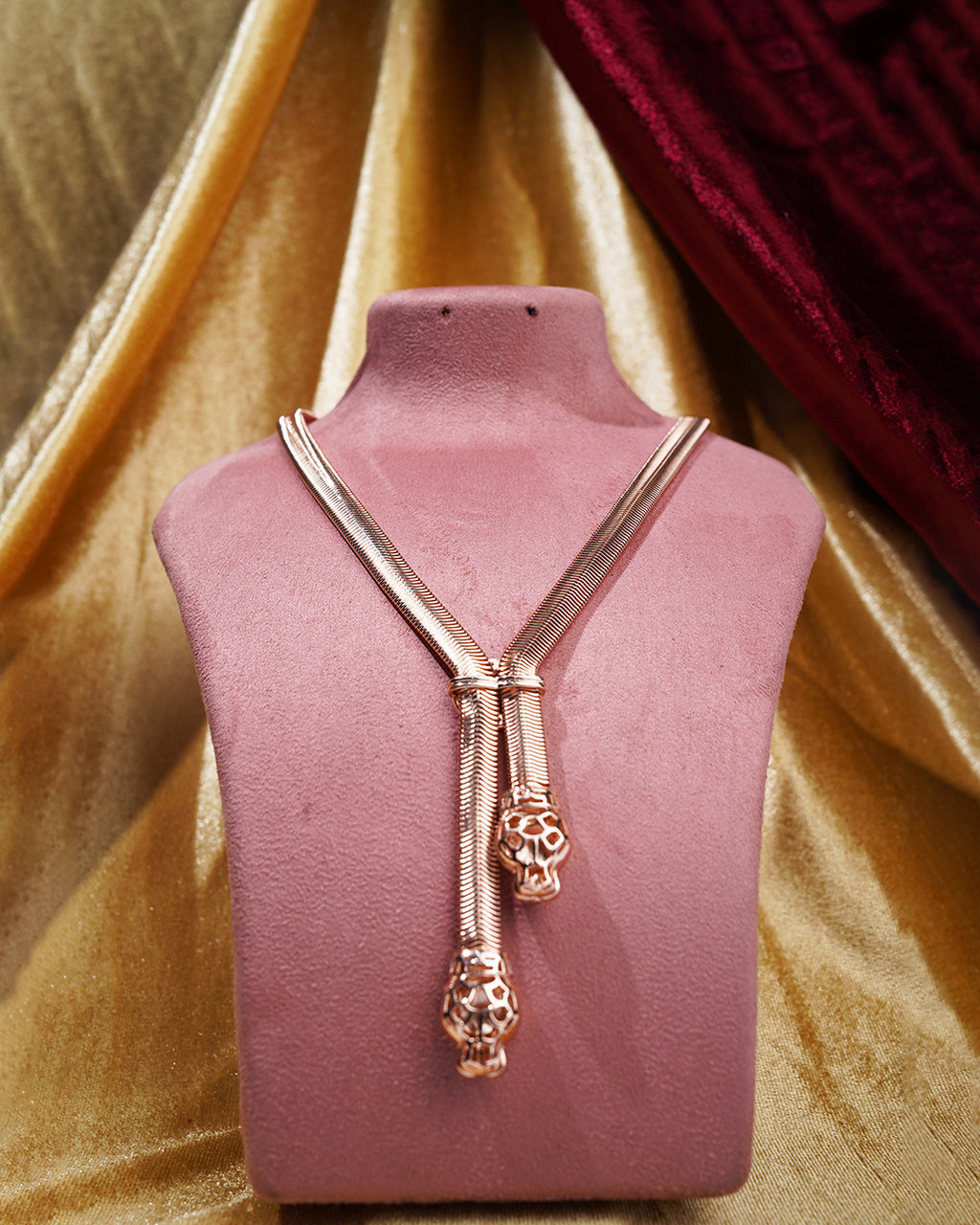 Scarlet Panther Luxe Slider Necklace