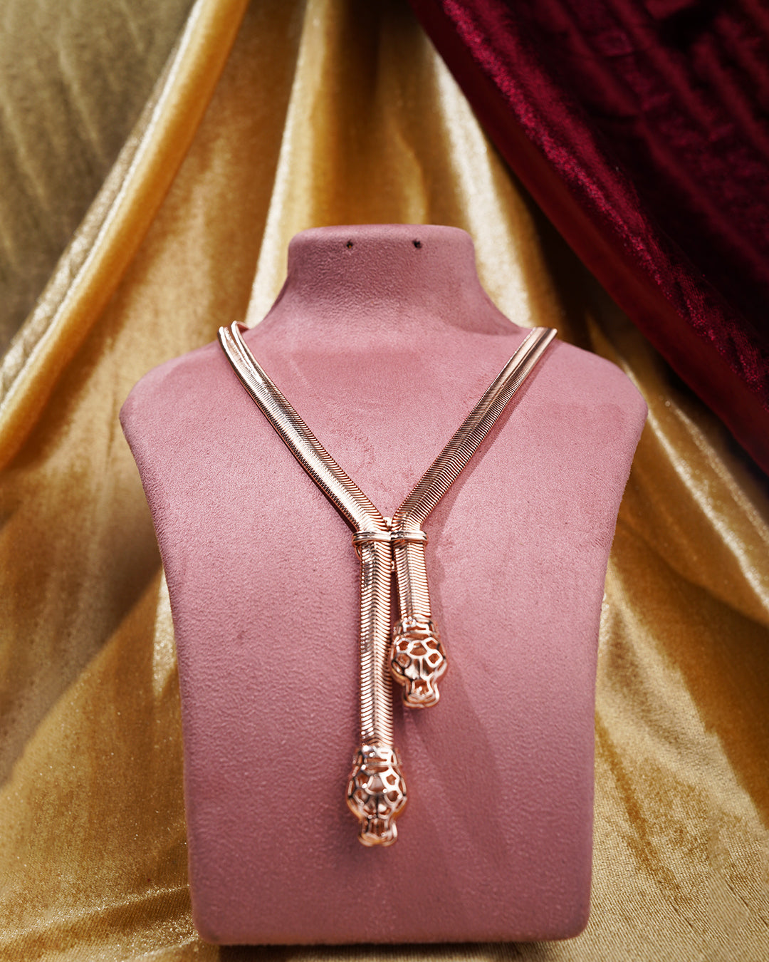 Scarlet Panther Luxe Slider Necklace