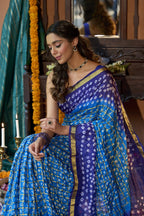 Neelrani Ghat Chola Silk Saree