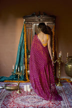Gulbadan Ghat Chola Silk Saree