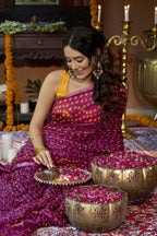 Gulbadan Ghat Chola Silk Saree