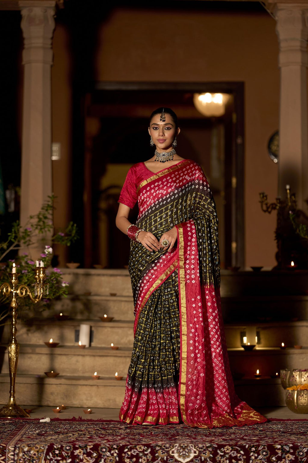 Raktika Ghat Chola Silk Saree