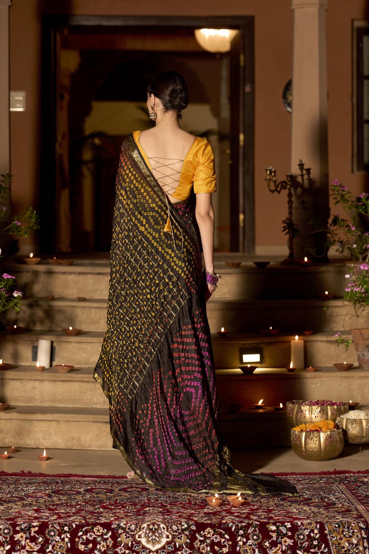 Kaalika Ghat Chola Silk Saree
