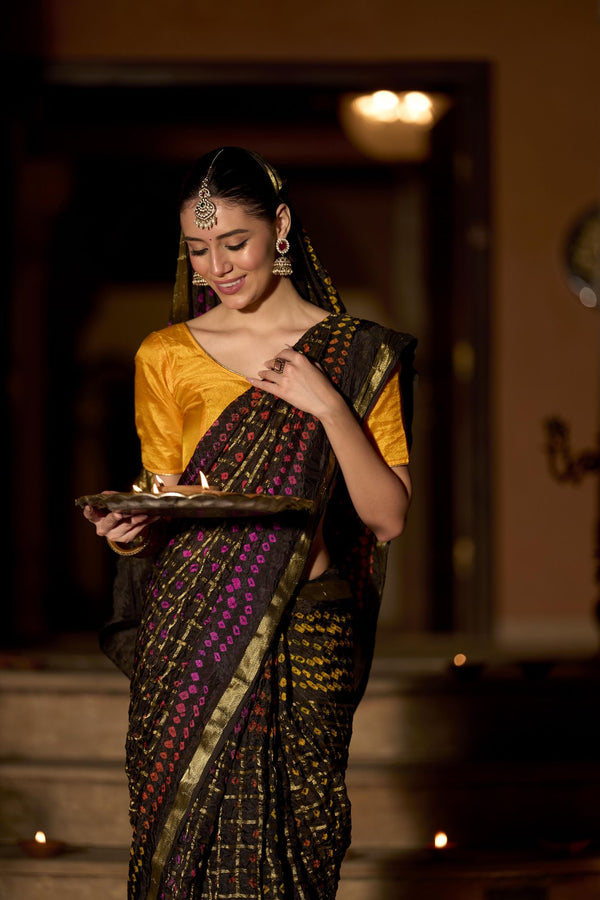 Kaalika Ghat Chola Silk Saree