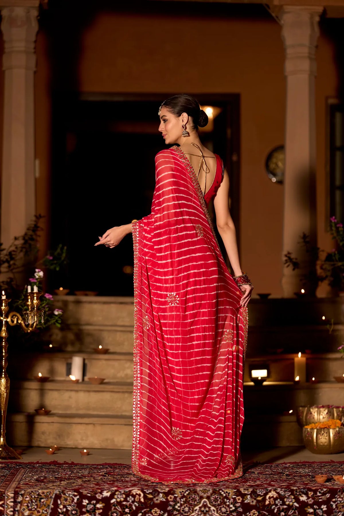 Gulnaar Leheriya Jorjat Saree