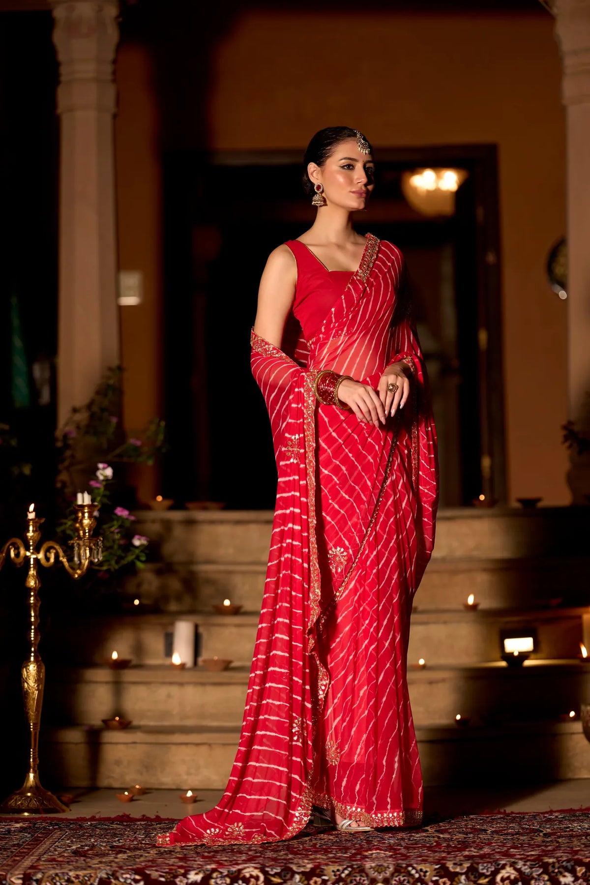 Gulnaar Leheriya Jorjat Saree