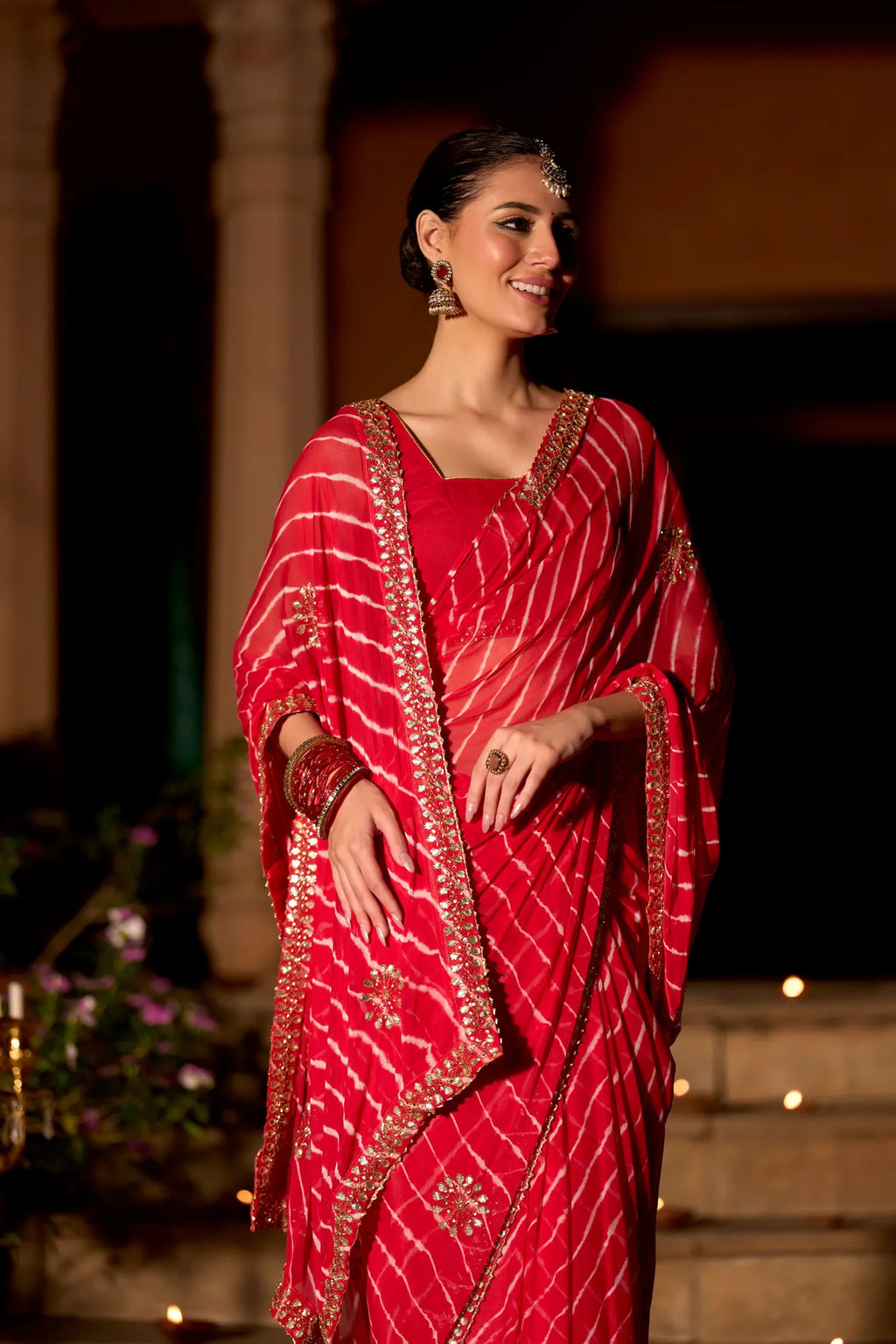 Gulnaar Leheriya Jorjat Saree