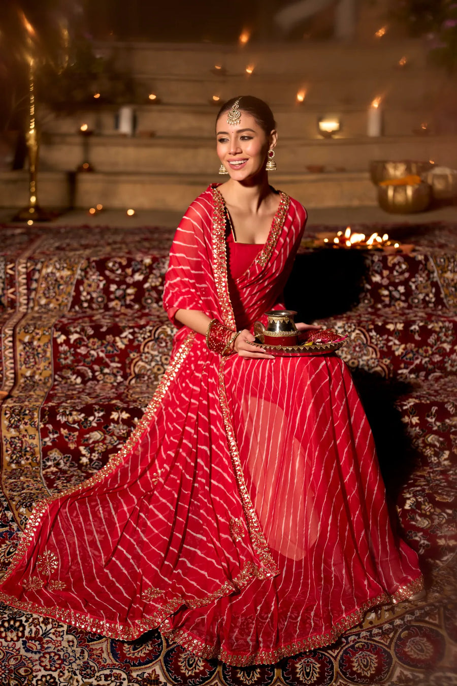 Gulnaar Leheriya Jorjat Saree
