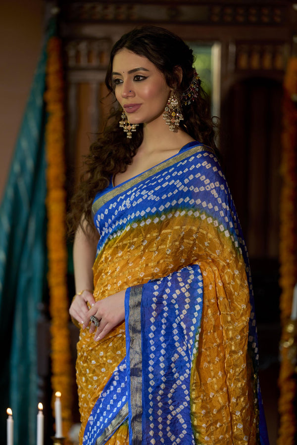 Nilanjana Ghot Chola Silk Saree