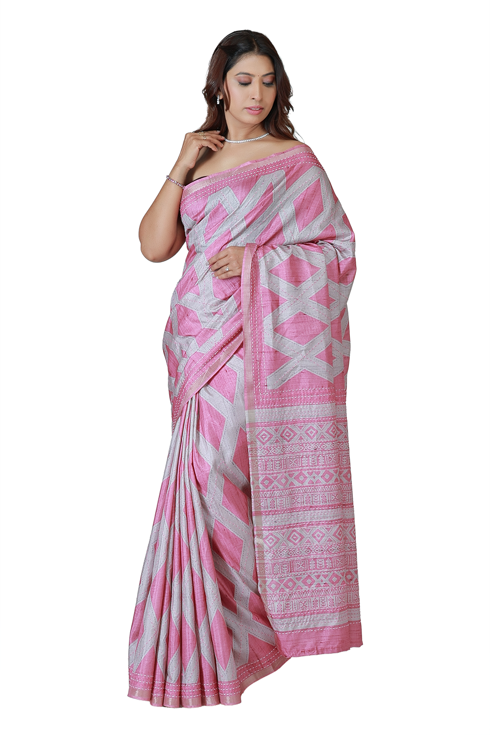 Aabha Geo Weave Saree