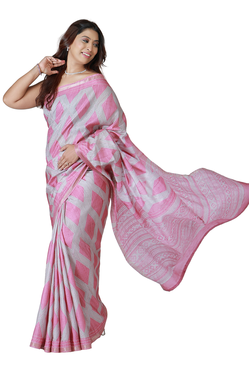 Aabha Geo Weave Saree
