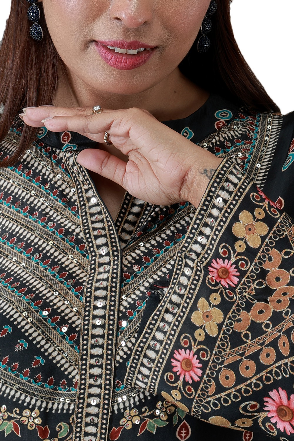 Midnight Mandala Kurta Co-ord Set