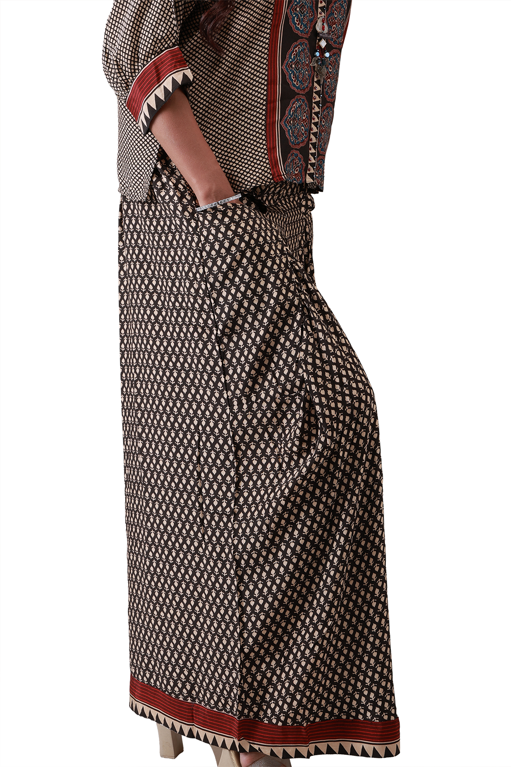 Geometric Indigo Co-ord Set