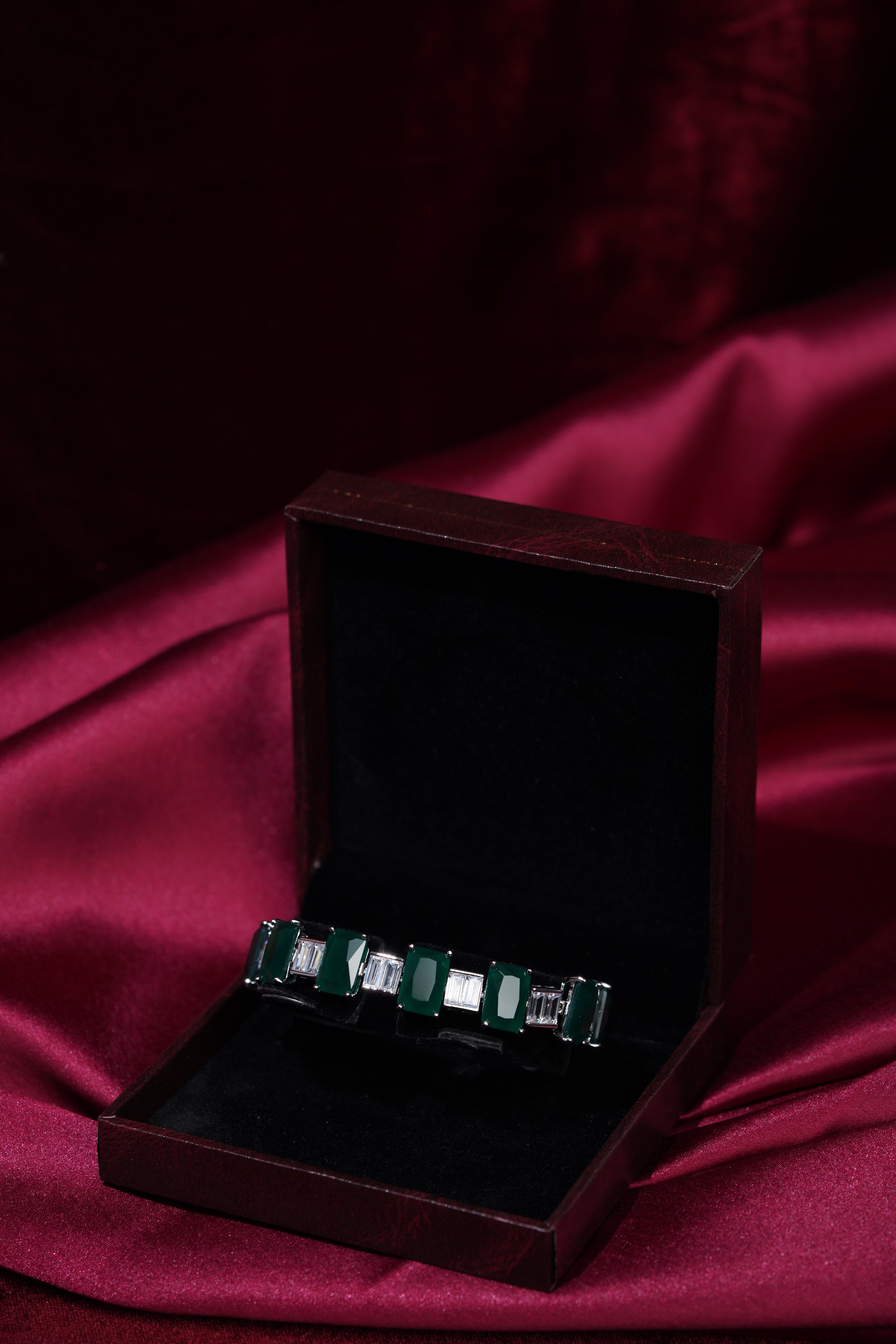 Emerald Radiance Statement Bracelet