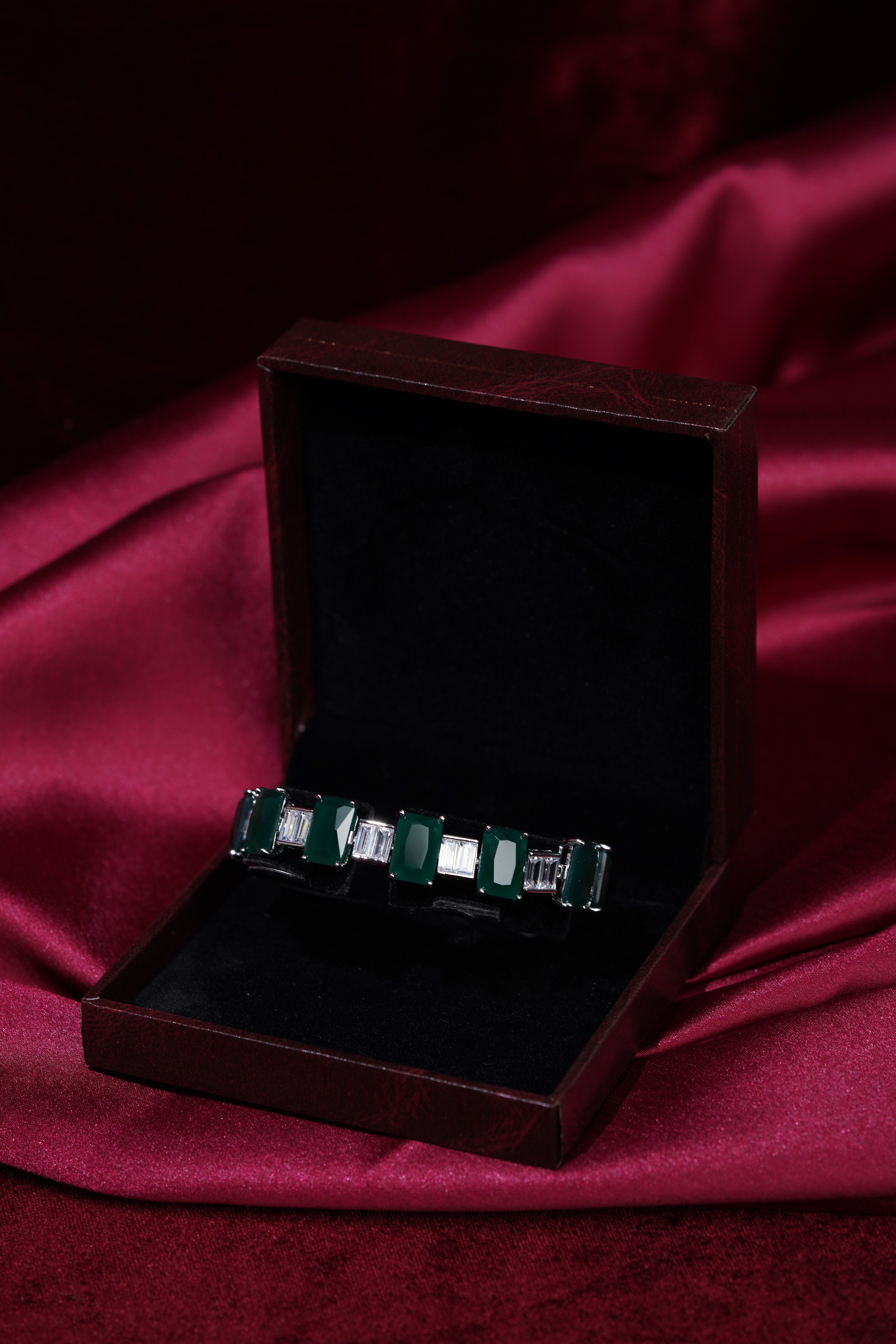 Emerald Radiance Statement Bracelet
