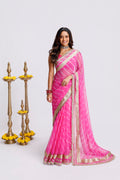 Surmayi Leheriya Saree