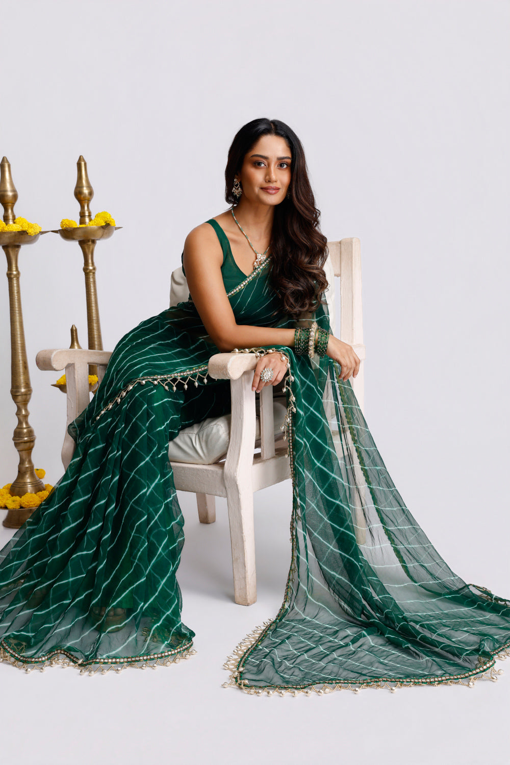 Meher Rang Leheriya Saree