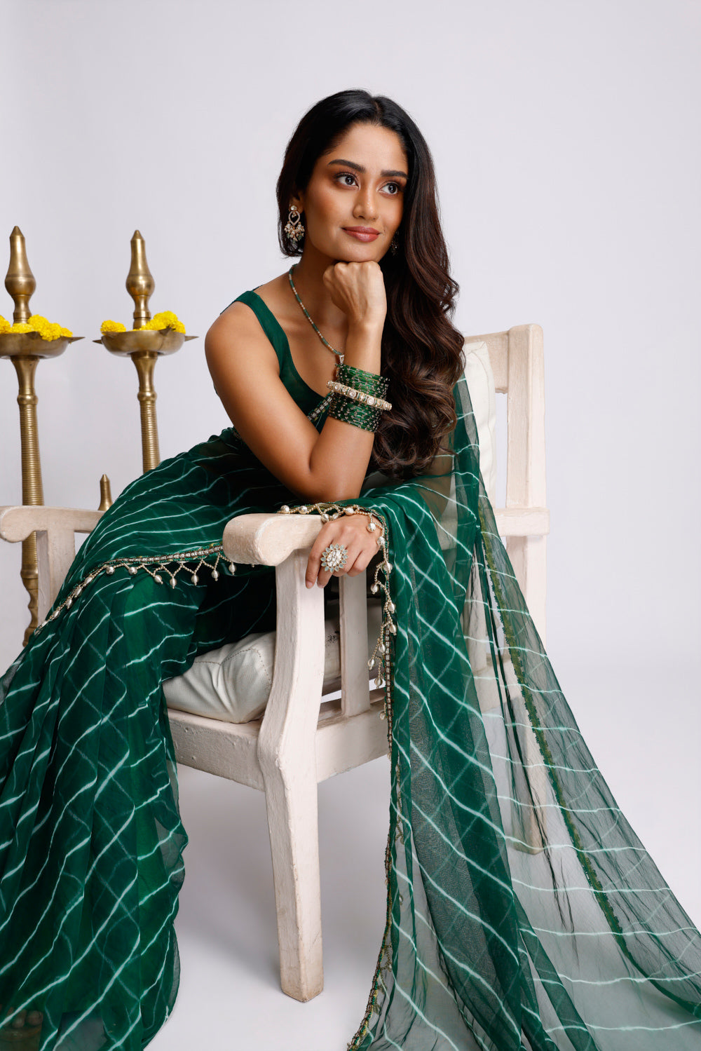 Meher Rang Leheriya Saree