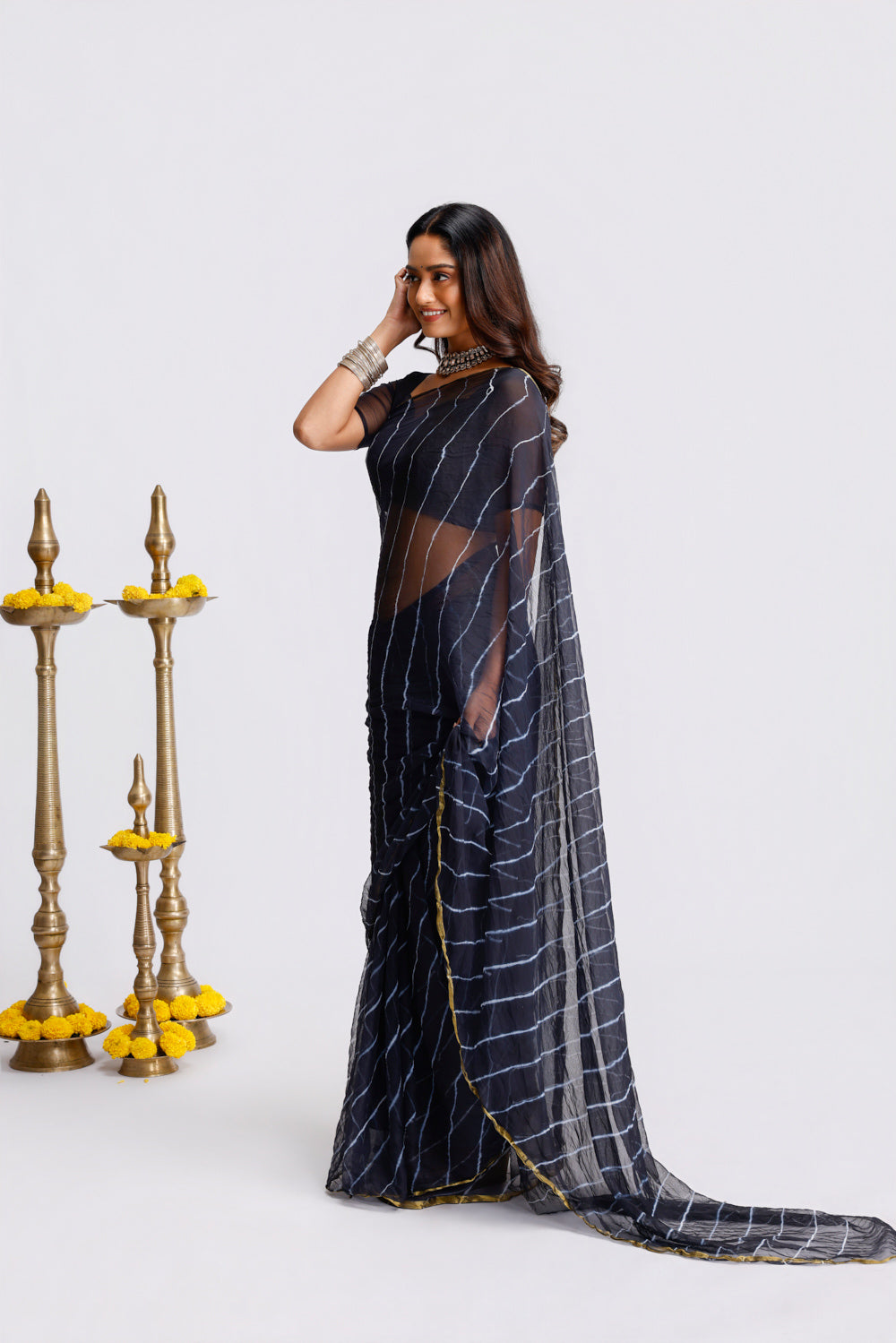 Gulnaar Leheriya Saree