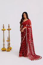 Phool Baari Leheriya Saree