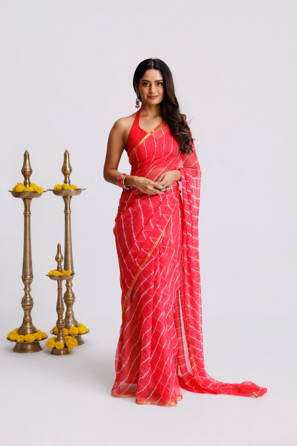 Rangrez Leheriya Saree