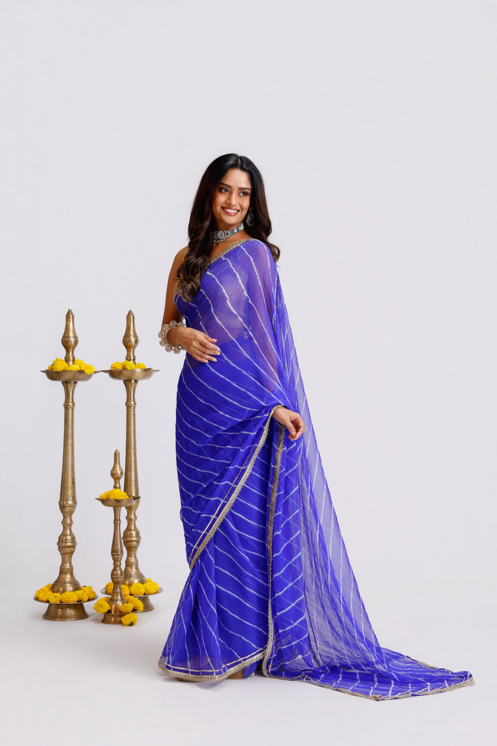 Noor Bindu Leheriya Saree