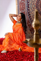 Rajrani Bandhani Silk Saree