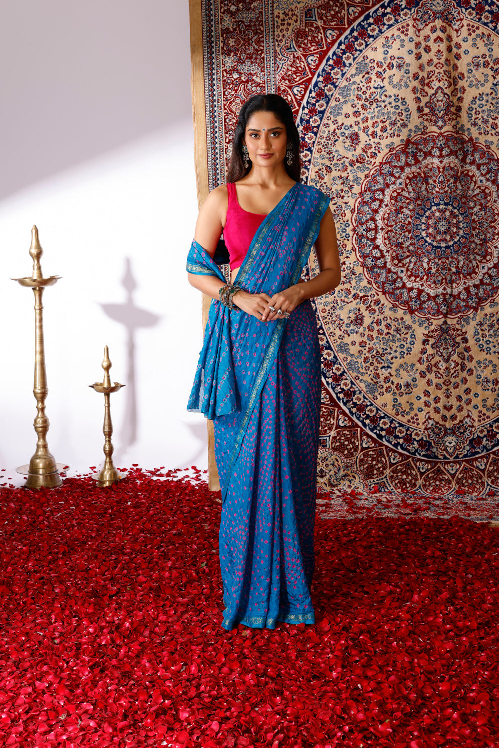 Shahi Noor Bandhani Silk Saree