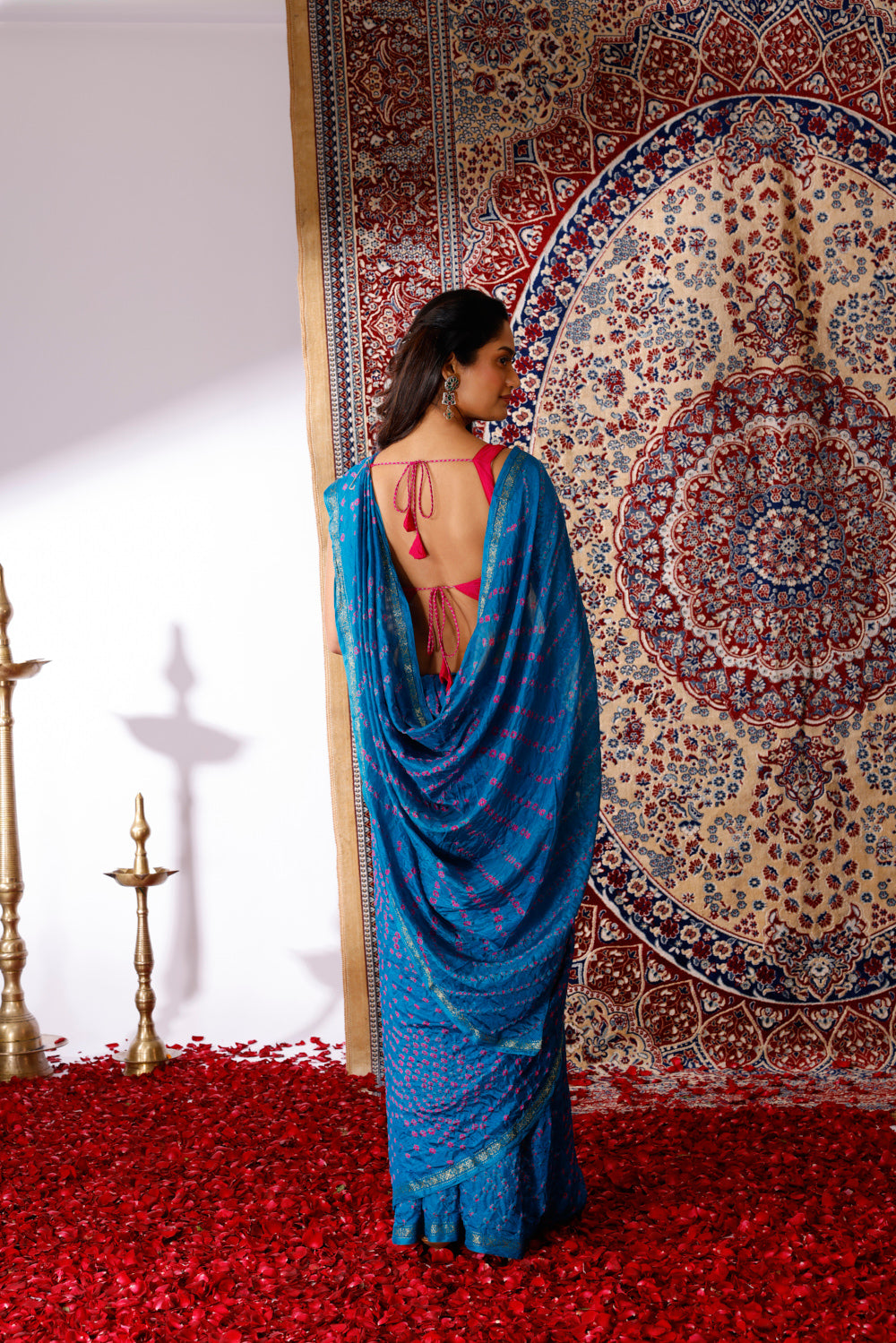 Shahi Noor Bandhani Silk Saree