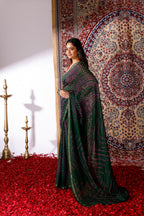 Ambar Bandhani Silk Saree