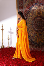 Kanchan Leher Bandhani Silk Saree