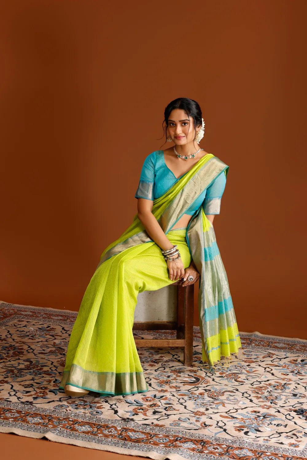 Chandrika Maheshwari Cotton Silk Saree