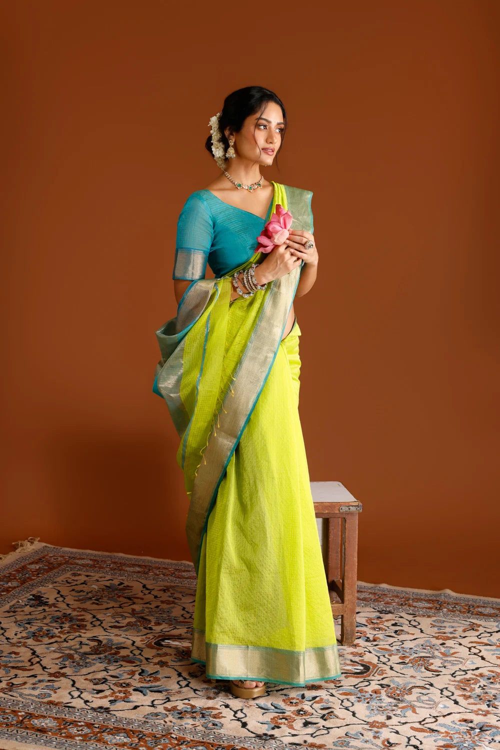 Chandrika Maheshwari Cotton Silk Saree