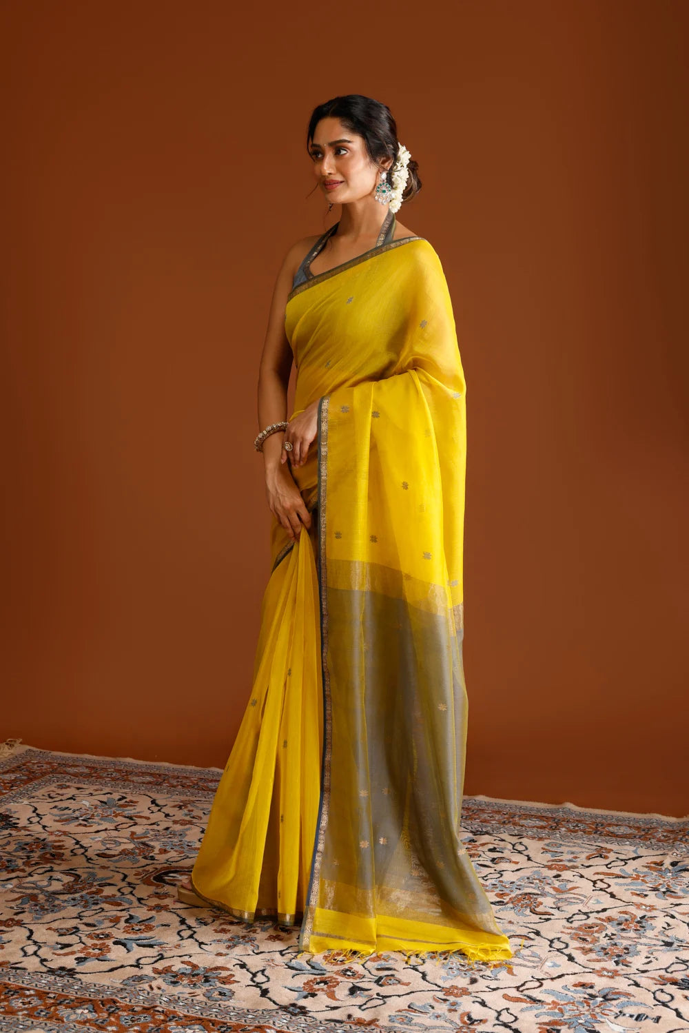 Vasudha Maheshwari Cotton Silk Saree