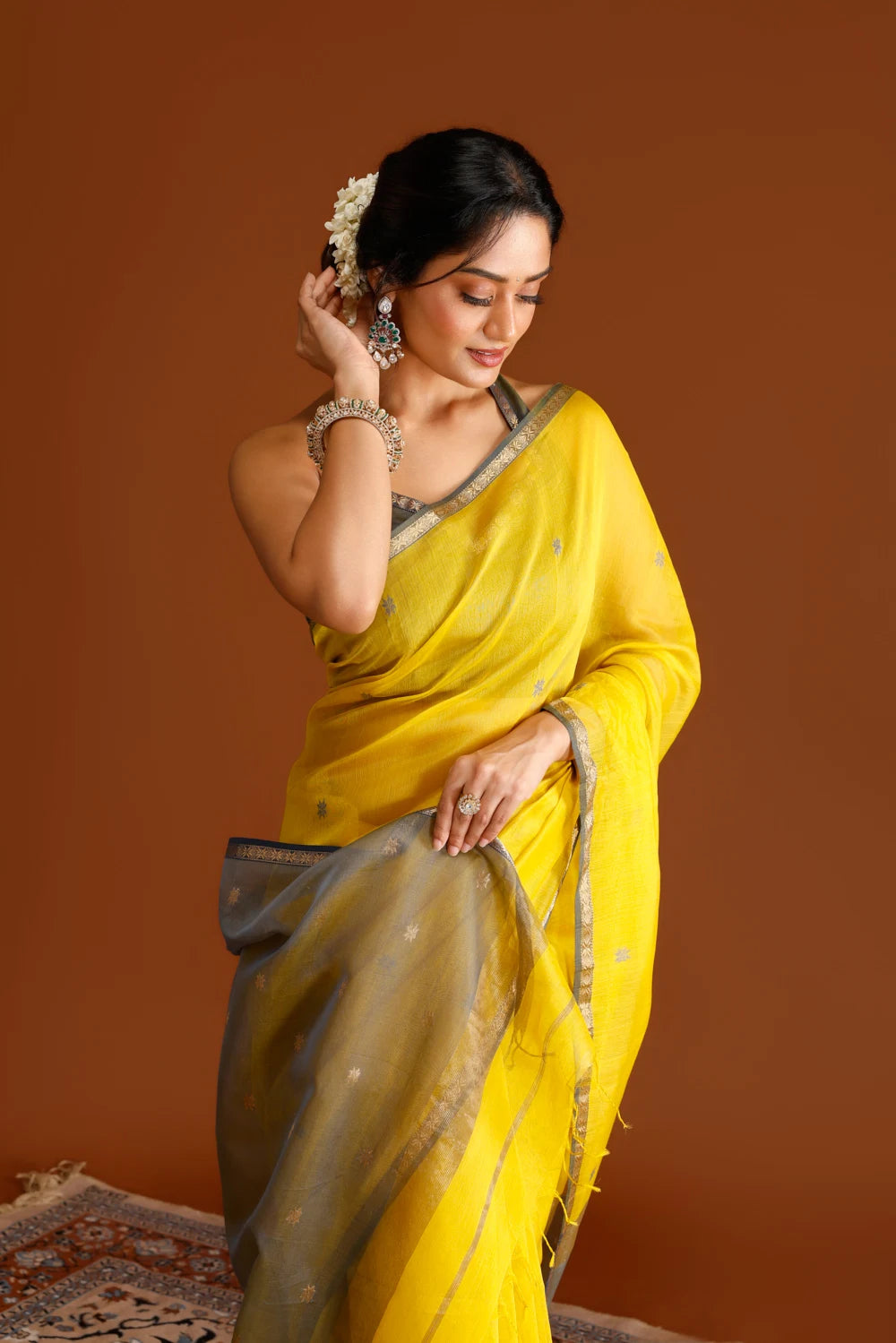 Vasudha Maheshwari Cotton Silk Saree